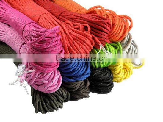 camping survival rope/camping rope/camping reflective rope with good quality