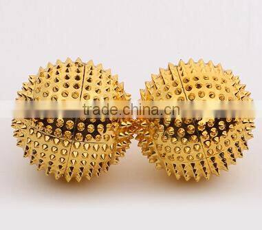 dia.3.2/4.7/5.5cm gold or silvery magnetic hand massager