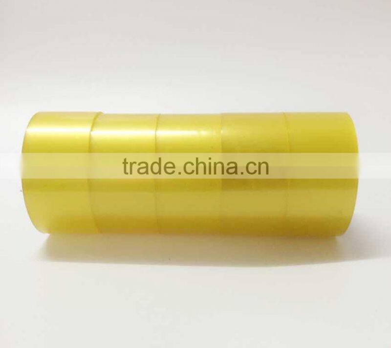 Chinese manufacturier hot sale clear/transparent yellow bopp adhesive packing tape for packing