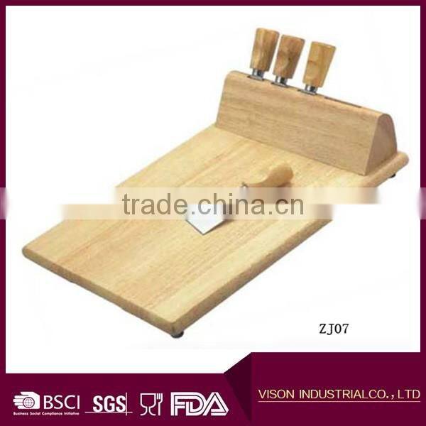 4 Pieces Set Cheese Knives with Wood Handle Steel Stainless Cheese Slicer Cheese Cutter