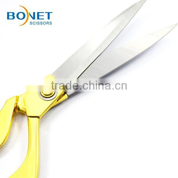 S13003G CE Certificated 10-1/2" professional tailoring stainless steel golden scissors