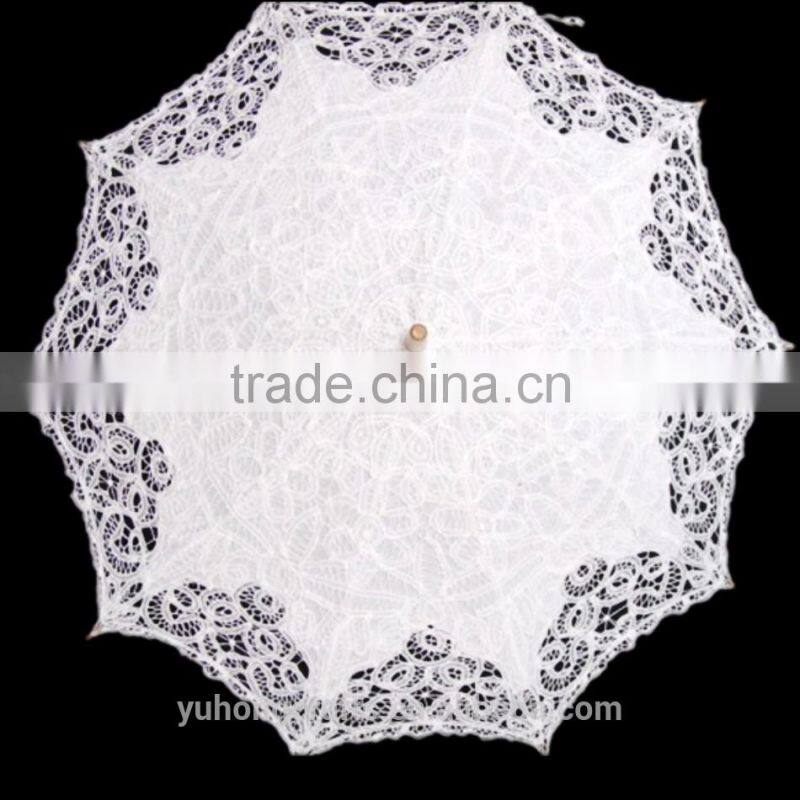 White lace parasol