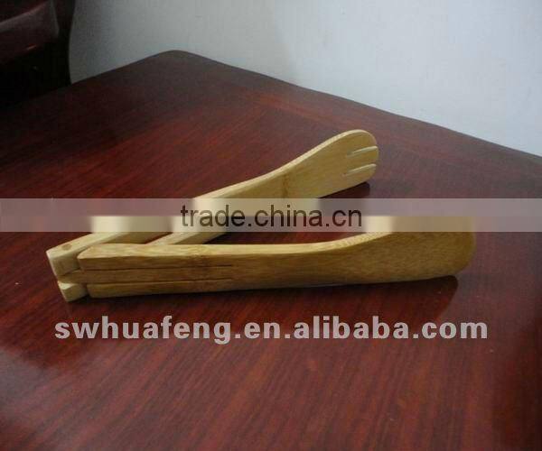 2017 Hot selling bamboo salad tools clip with tooth