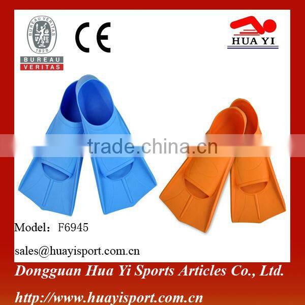 Flexible short adjustable kids diving fins swimming flipper