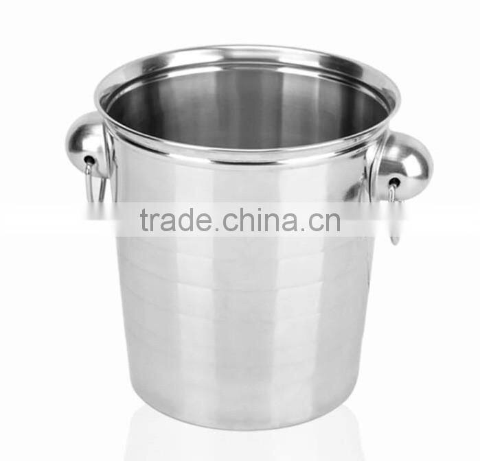 Factory wholesale Large size party metal stainless steel ice bucket