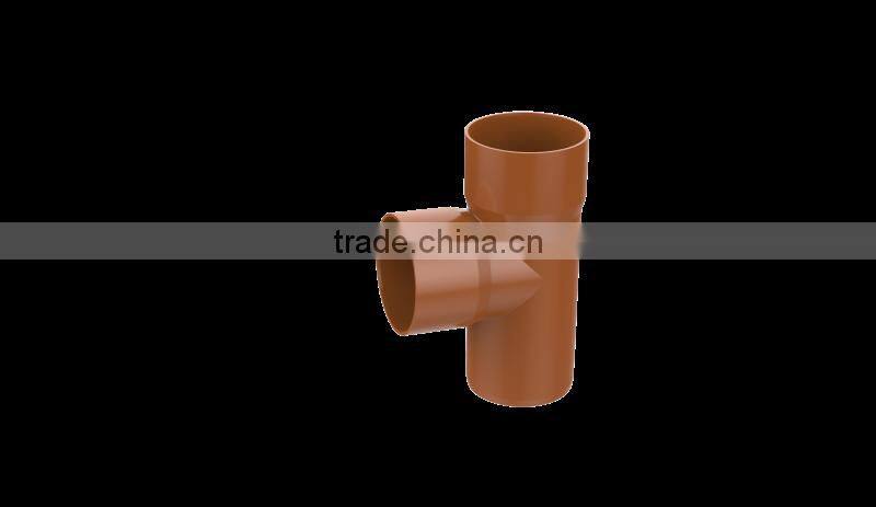 Factory price Manufacturer good quality PVC Fitting UPVC Rubber Joint fitting for drainage GB tee with back inspection port