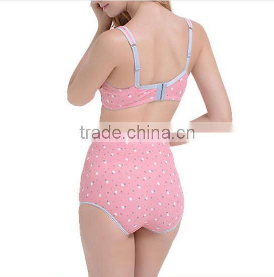 2016 shuoyang factory direct pregnant womenunderwear sexy bra and panty