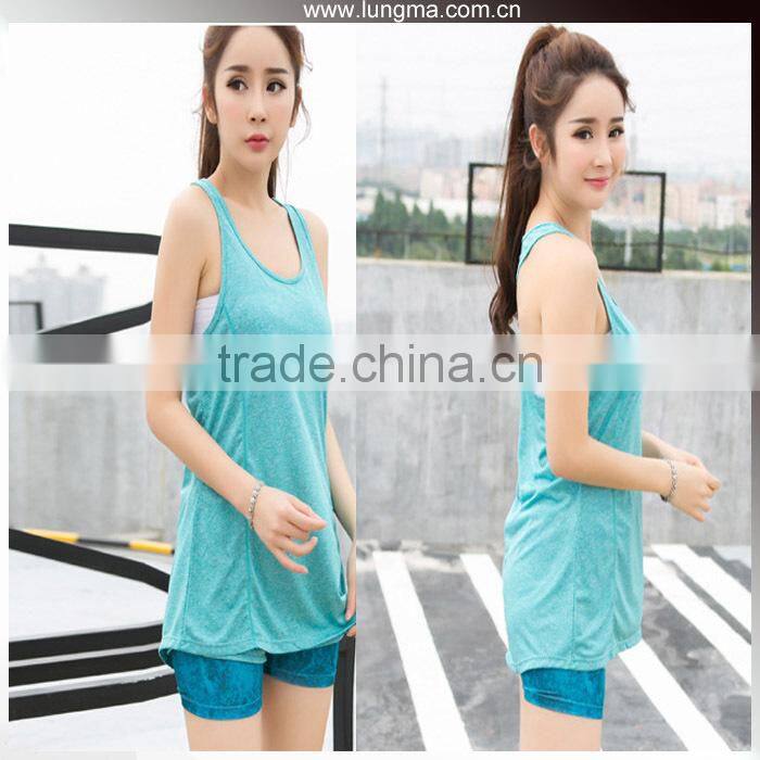 Spandex Lycra Womens Plain Color Workout Gym Custom Sports Top