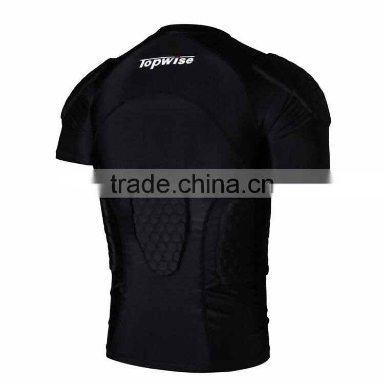 2016 Newest High Quality Heat Transfer Printing Custom Padded Compression Shirts with