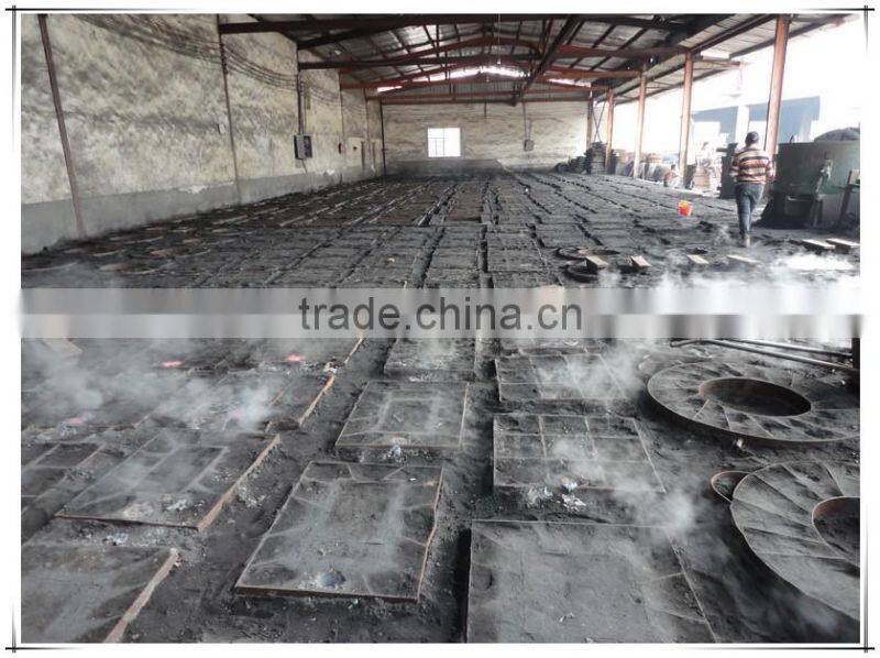 Square iron double seal manhole cover