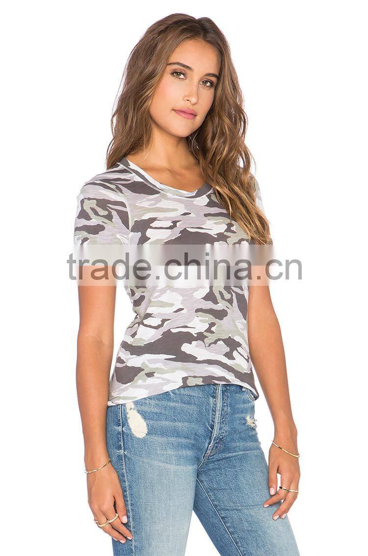 Top quality full-size printing china t shirt factory military camouflage t-shirt