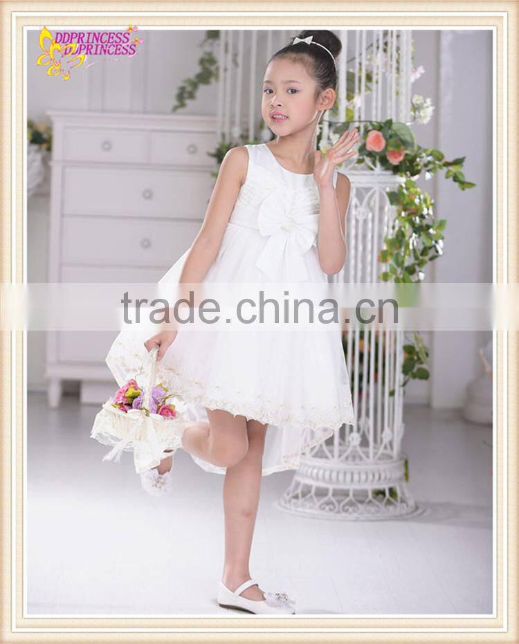 white color chiffon flower girl dress small clothing baby puffy flower girl dress