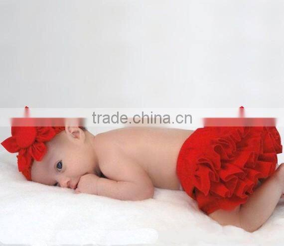 Baby girl cotton bloomers ruffles diaper cover multicolor options wholesale China factory