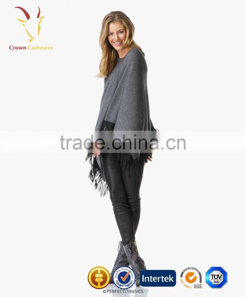 Women Fashion Wool Knitted Poncho Hand Knitted Poncho