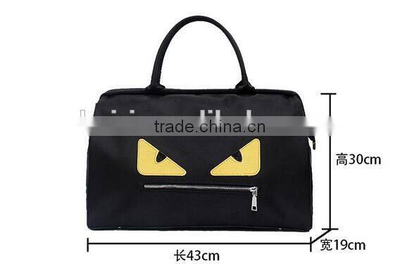 2016 fashion handbag backpack female Korean Pu small monster simple backpack leisure travel bag bag of wind