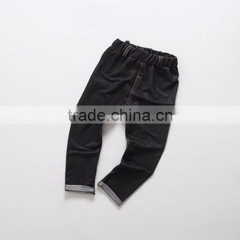 customize fashion kids boys fake oxford stretch pants