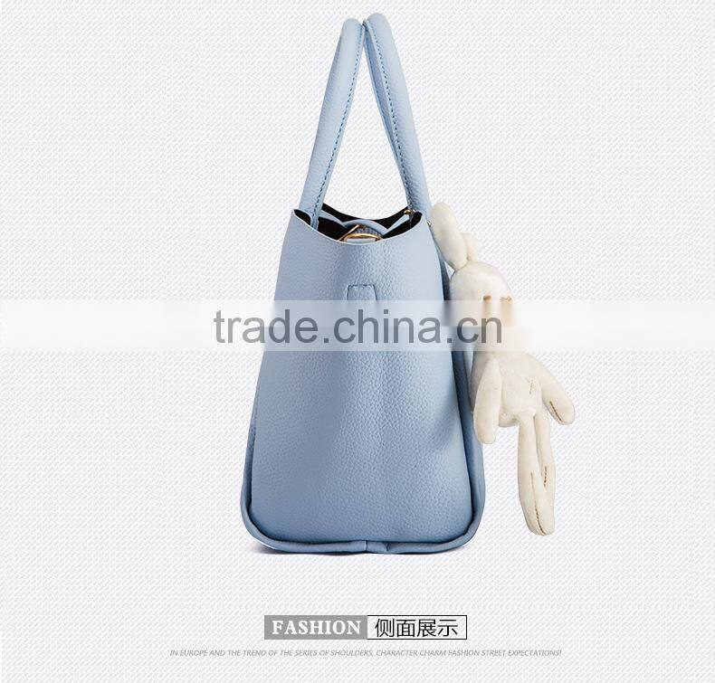 Brand Handbags 3sets Leather Women Tote Bag Casual Ladies Designs Handbag Set