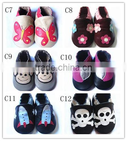 cute pattern for soft sole baby shoes for boy
