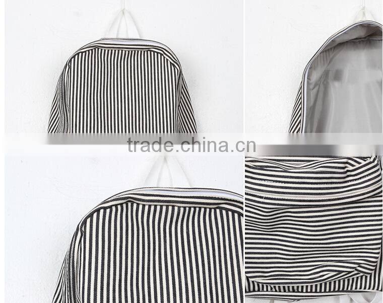 China wholesale stripe school backpacks stock