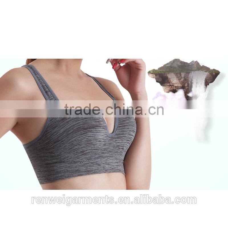 Seamless Underwear Wire Free Sports Bra Vest