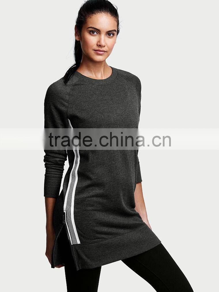 2016 Fashion comfortable ladies plain sweatshirt dress