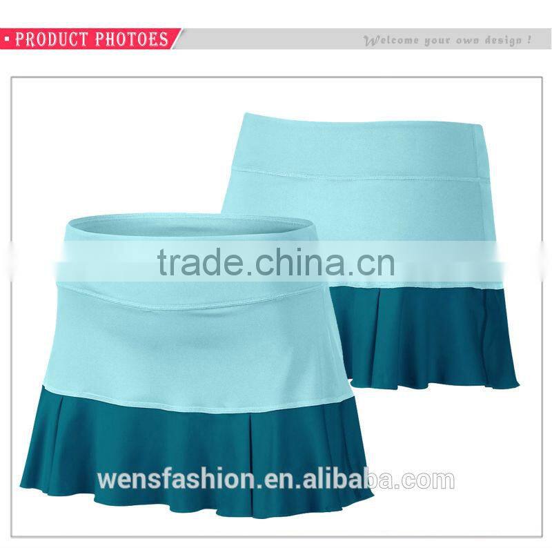 Ladies tennis fashion running skirt wholesale tennis mini-skirt