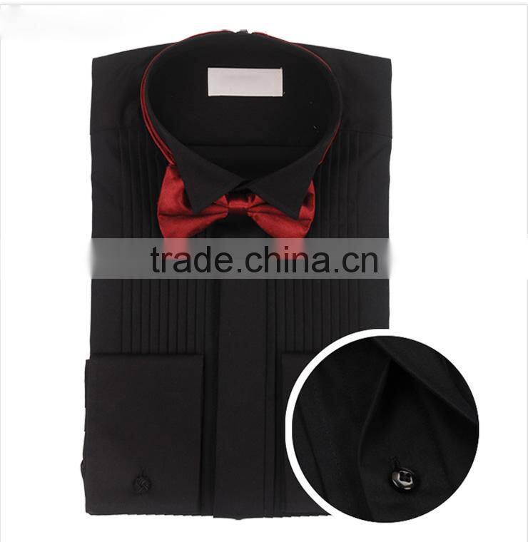 mens long sleeve wing tip collar tuxedo shirt