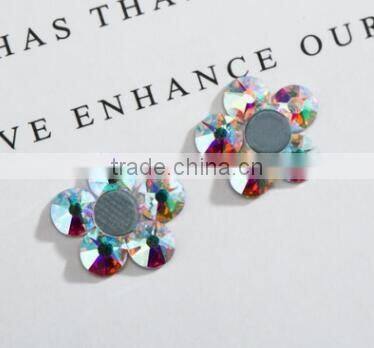 Crystal AB rhinestone ss6,ss8,ss10,ss12,ss16 ,ss20 flat back hot fix rhinestones