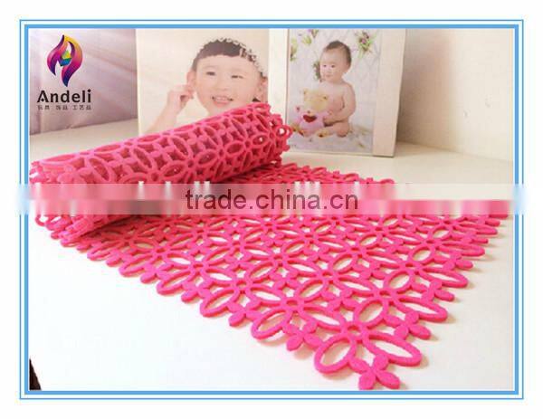 cheap dining die cut felt table runner