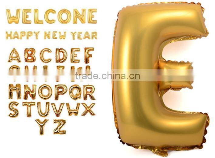 40 inch gold silver color foil letter balloons for party wedding decoration