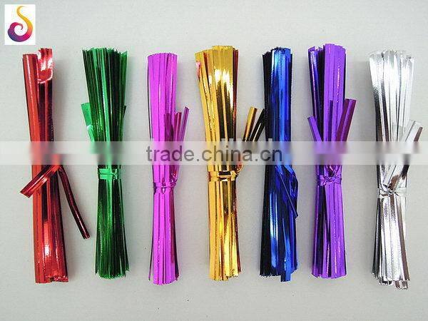 New antique single metal wire twist tie