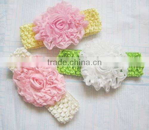 cheap knit baby headband with flower