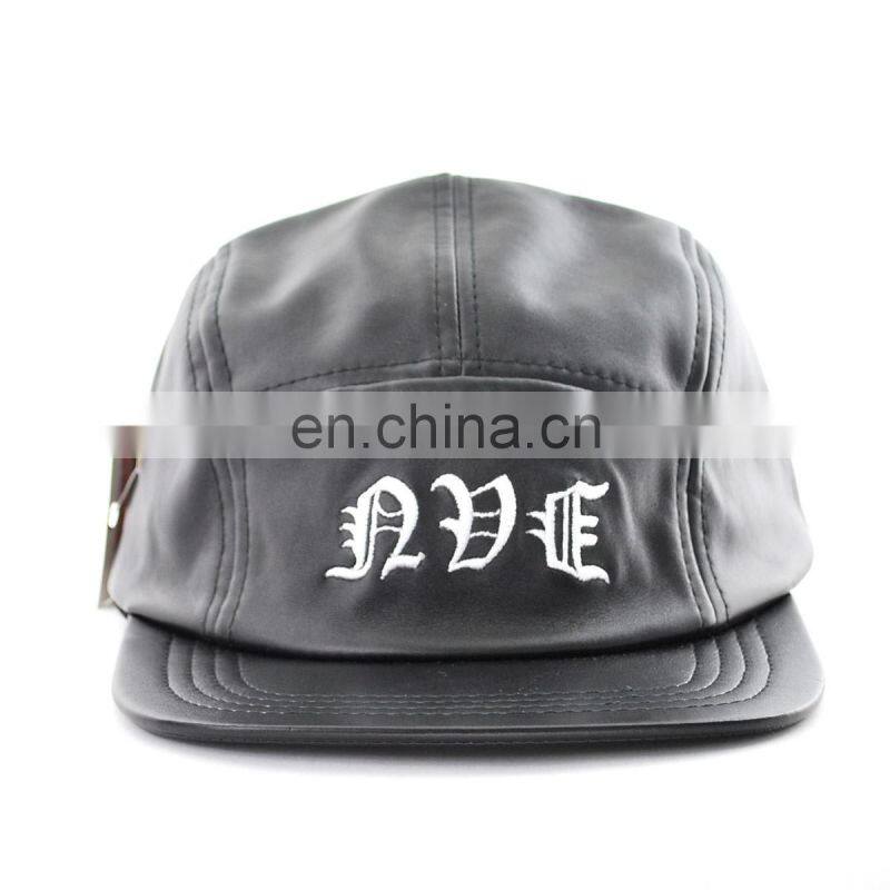 Western popular black leather hat