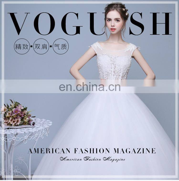 HS1604 Vintage Lace Applique Sheer Wedding Dresses 2017 Elegant Court Train Ruched Tulle Plus Size Bridal Gowns Custom Made