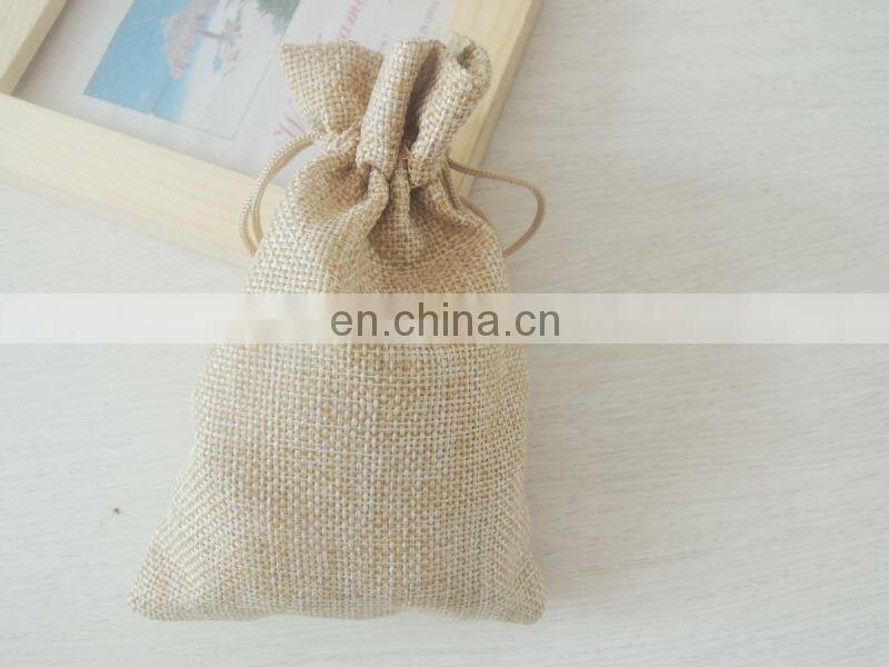Wholesale Christmas Santa Drawstring Jute Bag for Gift