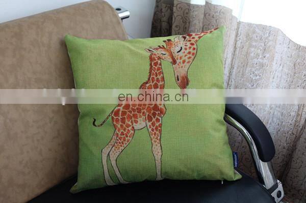 Custom cheap sofa car seat linen cushion cover50x50 fashion decorative pillow cover