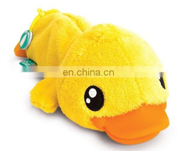 Top selling Low MOQ pencil bag with zip custom fashion cute plush panda wholesale pencil case