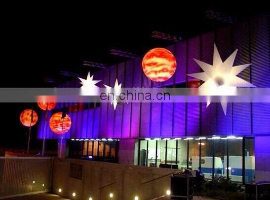 custom LED light inflatable hanging star balloon for party decoration