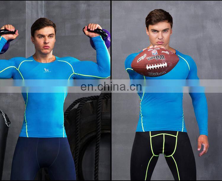Pro Men Compression Long-sleeve Shirts Custom Brand Logo For Running Fitness Wear Wholesale