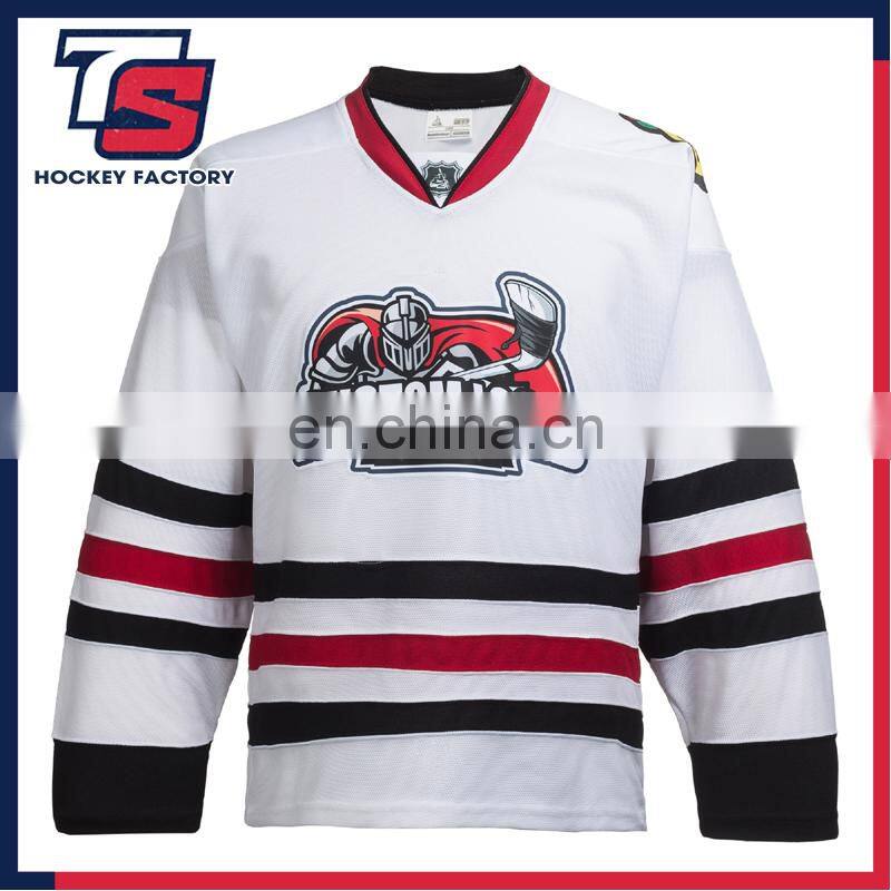 high quality custom hockey jersey ice hockey shirts away chicago blackhawks