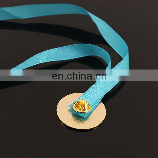 Custom imitation enamel badge with lanyard