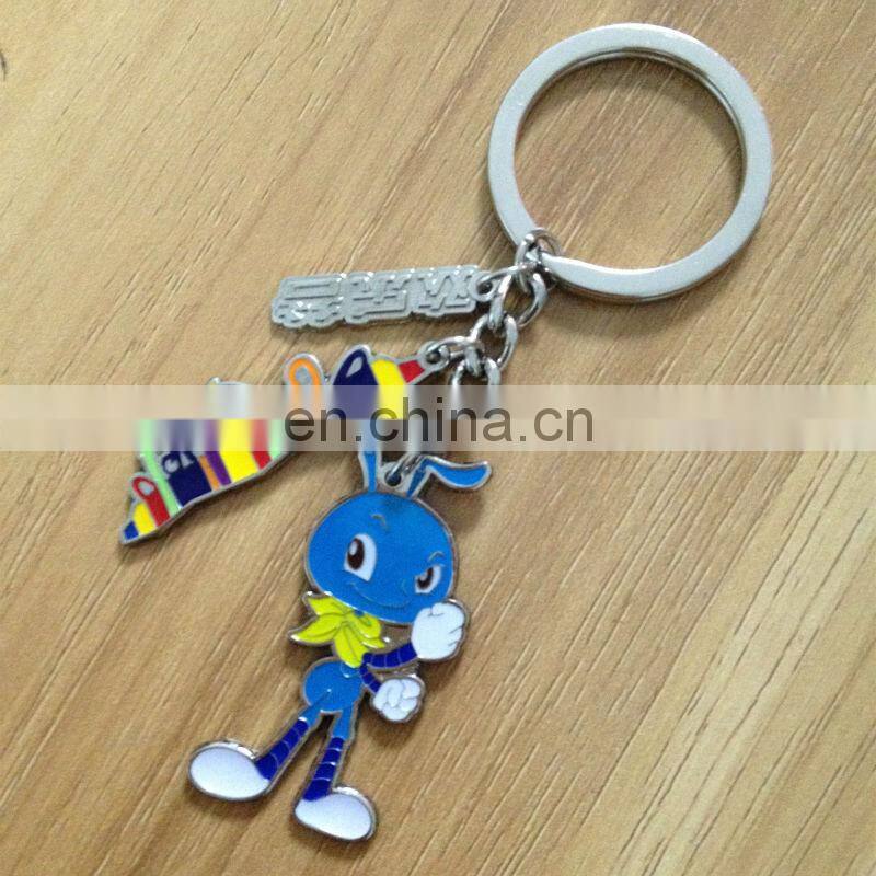Top sales custom logo hard enamel keychain