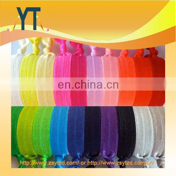 fashion color print bow hair tie elastic scrunchie for women