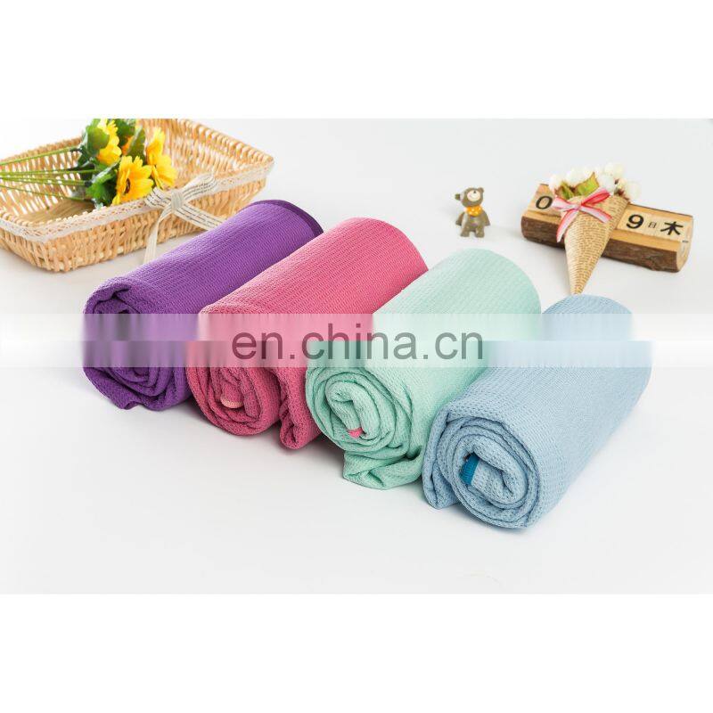 Wholesale Custom Microfiber Non Slip Silicon Hot yoga mat towel microfiber