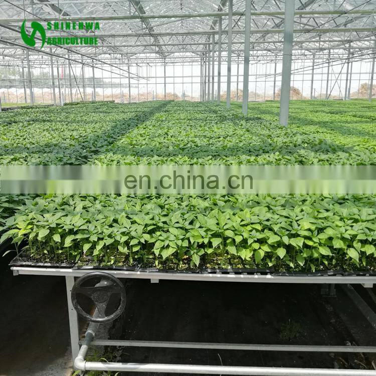 High Quality Metal Structure Aluminium Foldable Rolling Table For Greenhouse