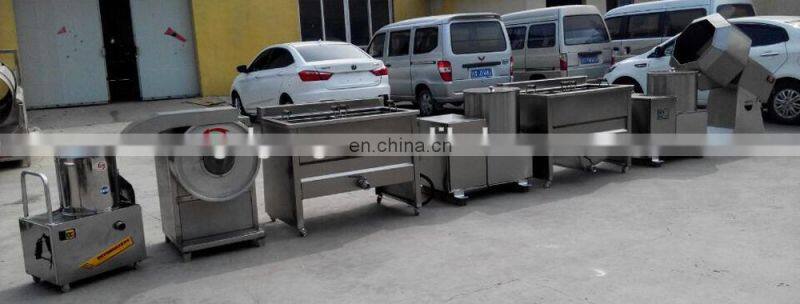 Factory Small Scale Semi Auto French Fries Making Production Line Machines Plant Fresh Potato Chips Processing Line For Sale