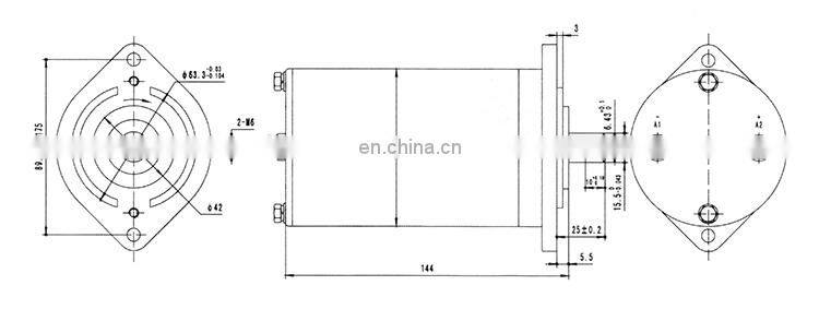 OD 80 mm 3500 rpm brushed motor 12v high speed permanent magnet electric dc motor BMM351