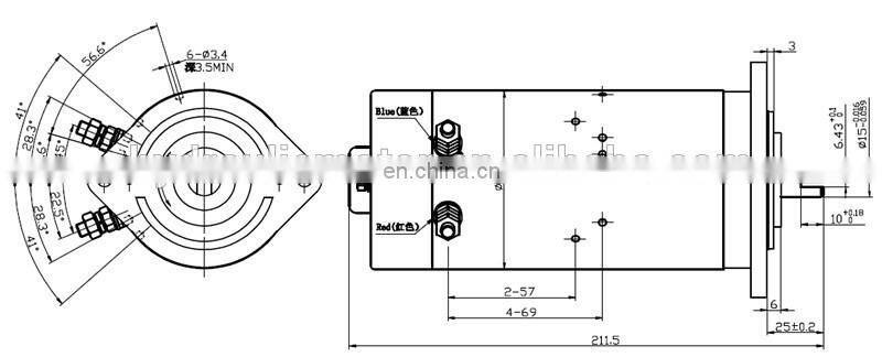 12v hydraulic pump dc motor for van wing door
