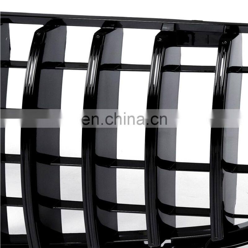 Black GTR Style Front Grille 16-18 For Mercedes Benz GLC W/X253 GLC300 GLC350