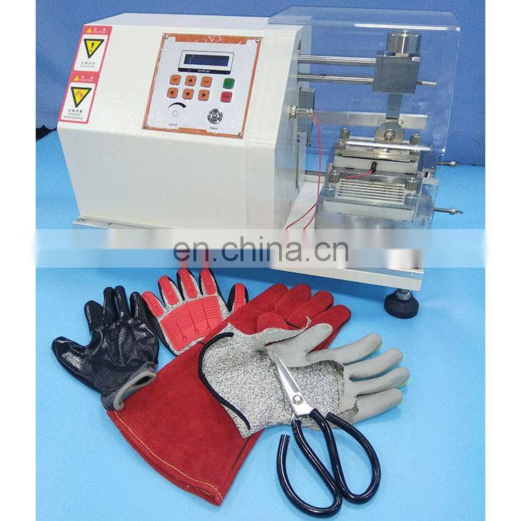 EN388 Standard Digital Safety Glove Cutting Resistance Test Machine price